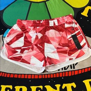 Diamond Supply Co Red Mesh Shorts
